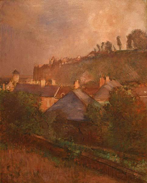 Edgar Degas Houses at the Foot of a Cliff Germany oil painting art